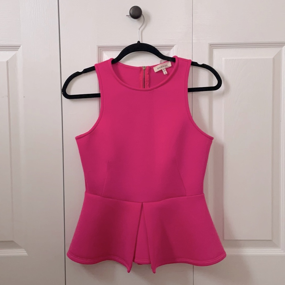 Hot Pink Flare Top.